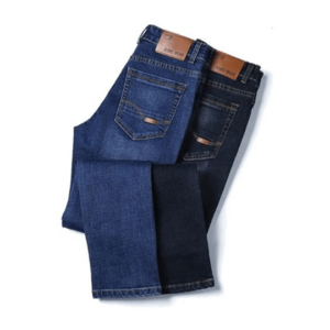 2 Piece Straight Cut Jeans - Blue/Blue Black