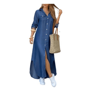 Summer Women's Long Shirt Dress