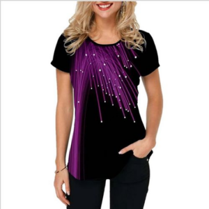 Short Sleeve Crew Neck Women 's T-shirt